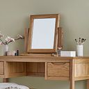 Copenhagen Natural Solid Oak Dressing Table Mirror
