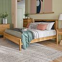 Copenhagen Natural Solid Oak King-Size Bed