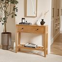 Corton Natural Oak Console Table