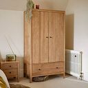 Corton Natural Oak Double Wardrobe