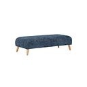 Dalby Footstool in Denim Fabric