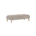 Dalby Footstool in Stone Fabric