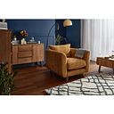 Dalby Armchair in Gold Fabric