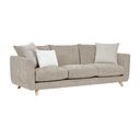 Dalby Large 4 Seater Sofa in Stone Fabric