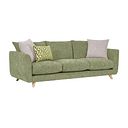 Dalby Large 4 Seater Sofa in Olive Fabric