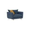 Dalby High Back Loveseat in Denim Fabric