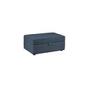 Dalby Storage Footstool in Denim Fabric