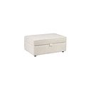 Dalby Storage Footstool in Cream Fabric