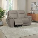 Dalton 2 Seater Electric Recliner Sofa in Bella Latte Fabric
