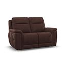 Dalton 2 Seater Electric Recliner Sofa in Chestnut Leather