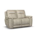 Dalton 2 Seater Electric Recliner Sofa in Marble Cream Fabric