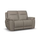 Dalton 2 Seater Electric Recliner Sofa with Power Headrests in Bella Latte Fabric