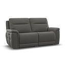 Dalton 3 Seater Electric Recliner Sofa in Elephant Grey Leather