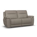 Dalton 3 Seater Electric Recliner Sofa with Power Headrests in Bella Latte Fabric