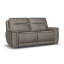 Dalton 3 Seater Electric Recliner Sofa with Power Headrests in Marble Mink Fabric