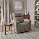 Dalton Electric Recliner Armchair in Bella Latte Fabric