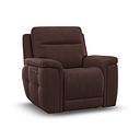 Dalton Electric Recliner Armchair in Chestnut Leather