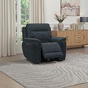 Dalton Electric Recliner Armchair in Dexter Shadow Fabric