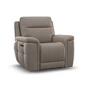 Dalton Electric Recliner Armchair in Oyster Leather