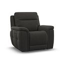 Dalton Electric Recliner Armchair in Storm Leather