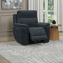 Dalton Electric Recliner Armchair with Power Headrest in Dexter Shadow Fabric