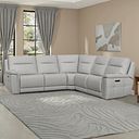 Dalton Large Corner Electric Recliner Sofa in Bella Lead Grey Fabric