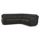Dalton Large Corner Electric Recliner Sofa with Power Headrests in Storm Leather