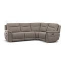 Dalton Left Hand Corner Electric Recliner Sofa in Oyster Leather