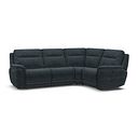 Dalton Left Hand Corner Electric Recliner Sofa with Power Headrests in Dexter Shadow Fabric