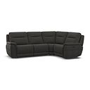Dalton Left Hand Corner Electric Recliner Sofa with Power Headrests in Storm Leather