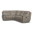 Dalton Right Hand Corner Electric Recliner Sofa in Bella Latte Fabric