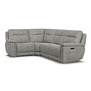 Dalton Right Hand Corner Electric Recliner Sofa in Dexter Stone Fabric
