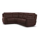 Dalton Right Hand Corner Electric Recliner Sofa with Power Headrests in Chestnut Leather