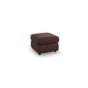 Dalton Storage Footstool in Chestnut Leather