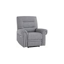 Eastbourne Recliner Armchair with USB in Santos Steel Fabric