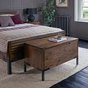 Detroit Solid Hardwood and Metal Blanket Box
