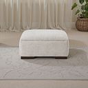 Dewsbury Storage Footstool in Milo Ivory Fabric