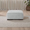Dewsbury Storage Footstool in Milo Silver Fabric