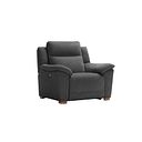 Dune Electric Recliner Armchair with Power Headrest Sofa in Amigo Coal Fabric
