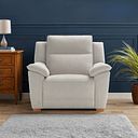 Dune Armchair in Amigo Dove Fabric