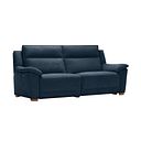 Dune 3 Seater Electric Recliner Sofa in Amigo Navy Fabric