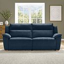 Dune 3 Seater Electric Recliner with Power Headrest Sofa in Amigo Navy Fabric