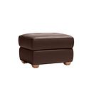 Dune Storage Footstool in Coffee Bean Leather