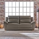 Dune 3 Seater Sofa in Elephant Grey Leather