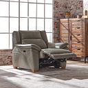 Dune Electric Recliner Armchair in Elephant Grey Leather