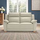 Dune 2 Seater Sofa in Light Grey Leather