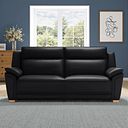 Dune 3 Seater Sofa in Midnight Leather