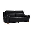 Dune 3 Seater Electric Recliner Sofa in Midnight Leather