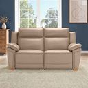 Dune 2 Seater Electric Recliner with Power Headrest Sofa in Pink Leather