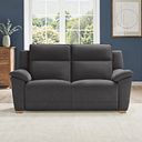 Dune 2 Seater Sofa in Sense Dark Grey Fabric